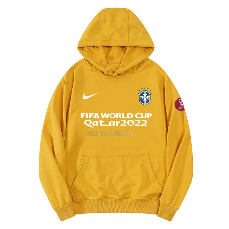 sudadera con capucha brasil copa mundial 221125a1 amarillo 2022
