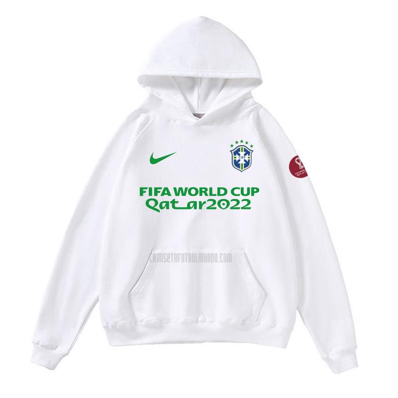 sudadera con capucha brasil copa mundial 221125a1 blanco 2022