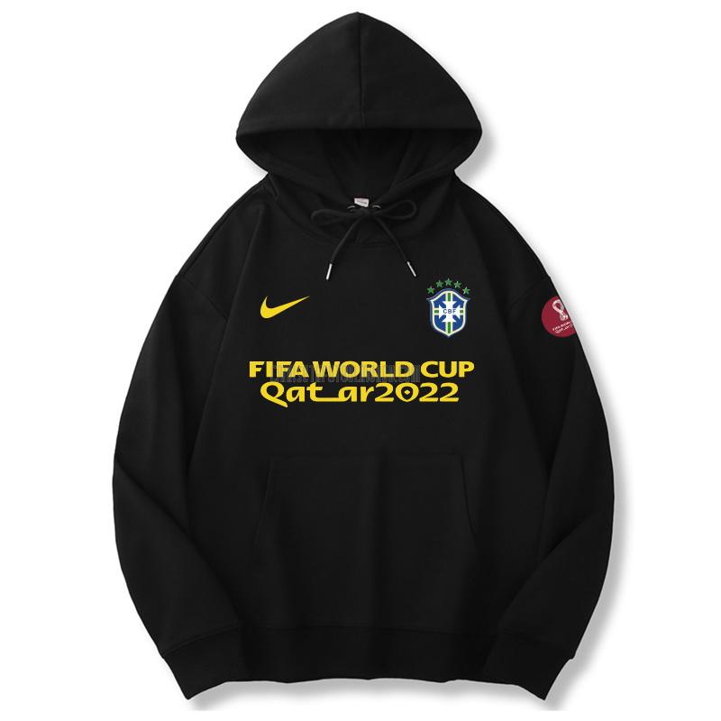 sudadera con capucha brasil copa mundial 221125a1 negro 2022