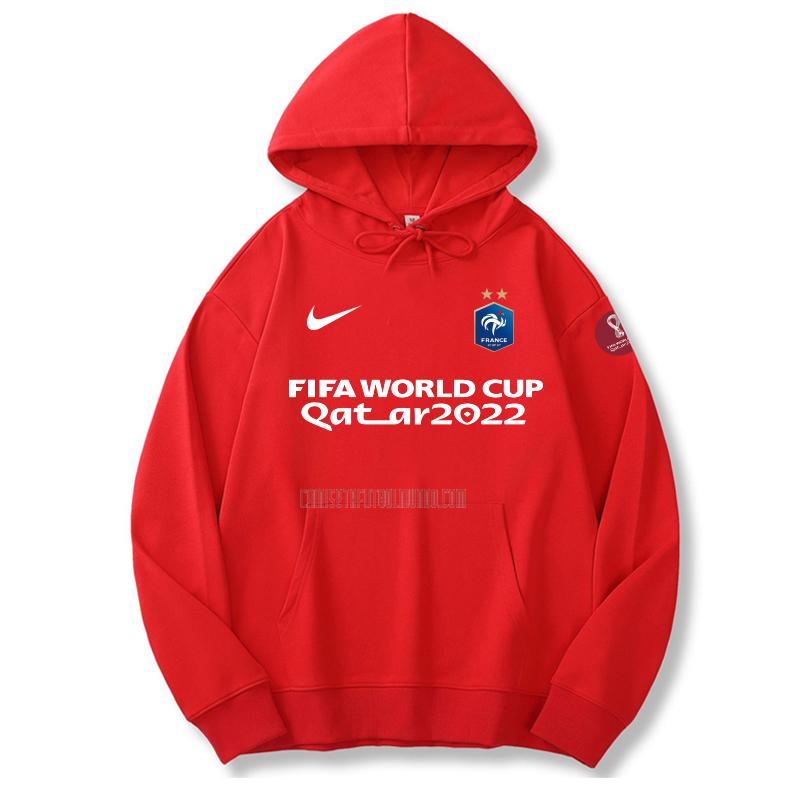 sudadera con capucha francia copa mundial 221125a1 rojo 2022